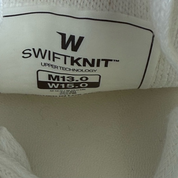 Wolf & Shepherd Men's white Swiftknit Derby Lace Up Sneaker shoes men’s size 13 - Picture 7 of 8